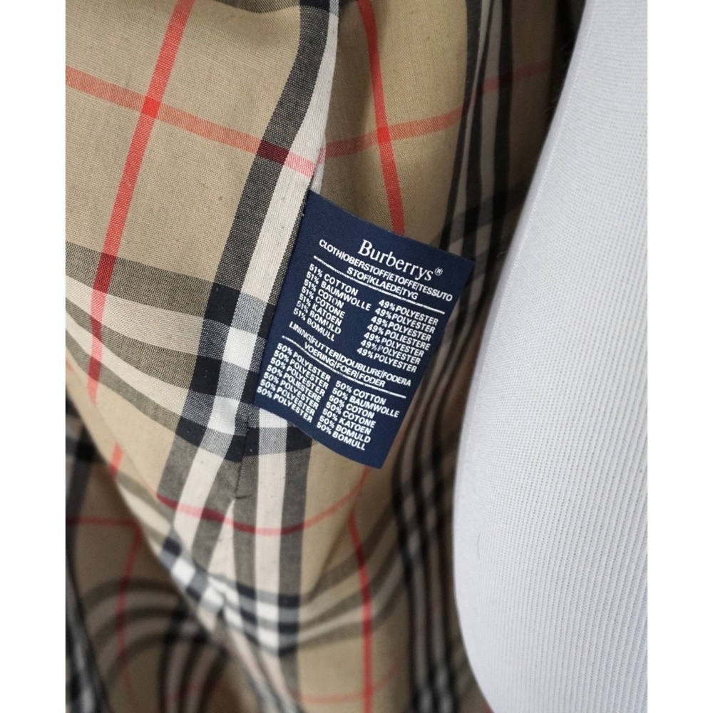 Vtg BURBERRYS' Khaki Nova Long Trench Coat Size 8 - Picture 6 of 8